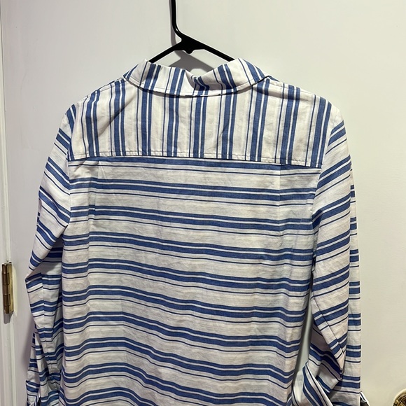 NWT Tommy Hilfiger Collared Striped Tunic Blouse - Picture 8 of 9